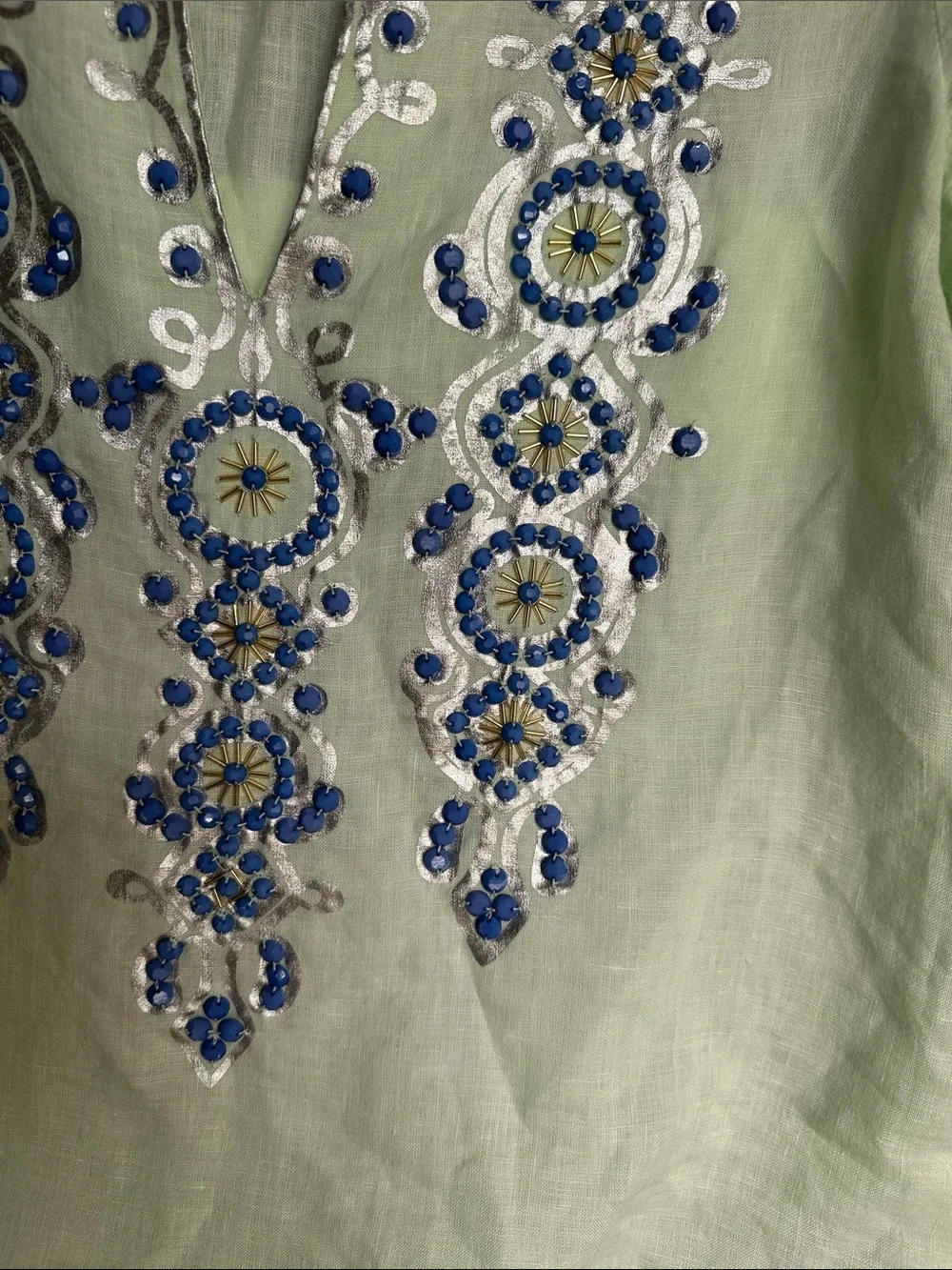 Lilly Pulitzer Amelia Island tunic top is 100% linen! Like new